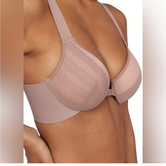 Spanx NWT Bra-llelujah! Illusion Lace Full Coverage Bra in Vintage Rose Size 40D - Picture 15 of 15